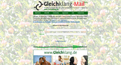 Desktop Screenshot of gleichklang-mail.de