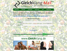 Tablet Screenshot of gleichklang-mail.de